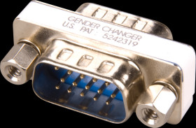 Gender changer, adapter, 2x 15-pin. HD, ST/ST,