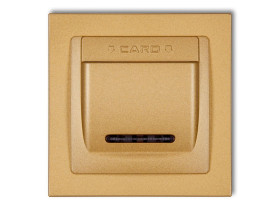 DECO Wyłącznik hotelowy złoty 29DSH-1 KARLIK