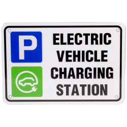Kaspa A4 Size 11g Aluminium Sign &quot;EV charging station&quot; Wall Mounting