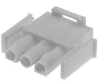 TEC3W/2 Obudowa złącza, typ obudowy: wtyk (męska), 3pin (można użyć terminali męskich lub żeńskich) raster pinów: 6.35mm - TE Co