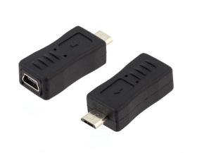 Adapter gniazdo miniUSB - wtyk microUSB