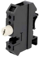 GBA5X20-T35 Gniazdo 250V - bezpiecznikowe - bezpiecznik: 5x20mm, czarne 10A - na szynę DIN (T-35)