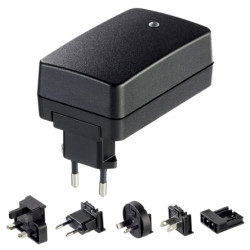 Adapter AC/DC Uwy 24V dc Iwy 1.3A Wymienne 30W typ wtyczki: Wymienny