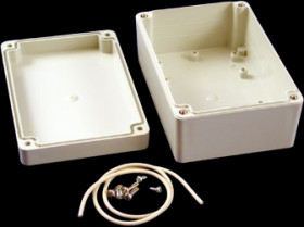 PC enclosure, (L x W x H) 125 x 85 x 55 mm, light gray (RAL 7035), IP65, RP1130