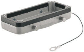 Cover cap, size B16, die-cast aluminum, cross bow locking, IP65, 1665620000