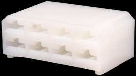 Housing for flat connector sleeves, 8-pin