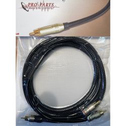 Złącze 1xRCA - 2xRCA 2m HQ / KAB024