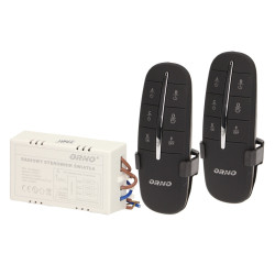 Bezprzewodowy 3-kanałowy sterownik oświetlenia. 2 piloty OR-GB-411