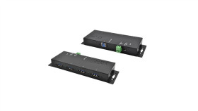 Exsys Ex-1183Hmvs-2 4 Portowy Metalowy Hub Usb 3.2 Gen1 Z Ochroną...