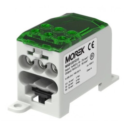Blok dystrybucyjny - rozdzielczy OJL200A zielony wej: 1xAl/Cu10-70mm wyj: 6xCu 2,5-16mm2 MAB1201G10