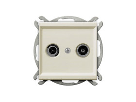 SONATA Gniazdo antenowe RTV końcowe ZAR-1 p/t ecru GPA-RK/m/27 OSPEL