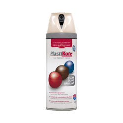 PlastiKote 440.0021103.076 21103 Colour Twist &amp; Spray Gloss Antique White 400ml