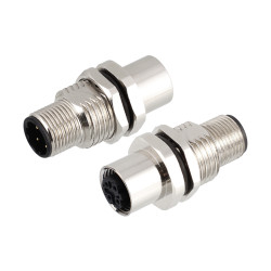 Przemysłowe złącza okrągłe 4-pinowe M12 Wtyczka RS PRO