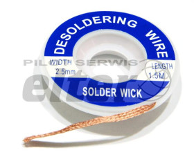 Plecionka do odsysania cyny 1,5m 2,5mm