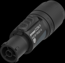 Jack, 2 pole + PE, 1.5-2.5 mm², black, NAC3F-TRUE1-S