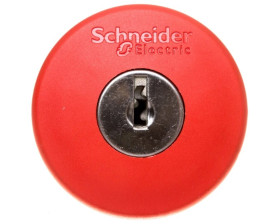 Napęd przycisku grzybkowego czerwony z kluczykiem ZB5AS944