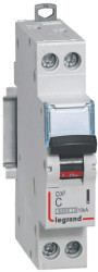 Wyłącznik nadprądowy MCB, Typ C, 1A, 230V, na szynę DIN, Legrand, DX3