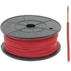 FLRY 0,35 przewody samochodowe czerwone, linka
