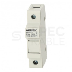 Podstawa bezpiecznikowa 25A 1-biegunowa 1P (1000V DC) 1-modułowa na wkładki 10x38mm ONESTO