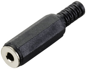 TRU COMPONENTS TC-10336020 Złącze męskie jack 3,5 mm, niklowany, 1 szt.