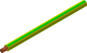PVC-switching strand, highly flexible, Cableline, 16 mm², 4116 x 0.07 mm, green/yellow, outer Ø 8.5 mm, 60.7018-10020