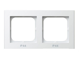 SONATA STANDARD Ramka 2 podwójna do wyłączników IP44 biały RH-2R/00 OSPEL