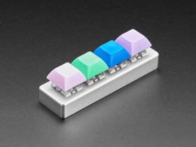 Adafruit Four Key Silver Aluminum Keypad Shell Enclosure