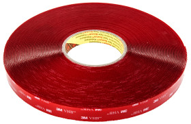 Taśma piankowa grubość 1.0mm szerokość 19.0mm 3M Przezroczysty długość 33.0m