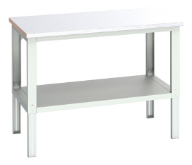 Stół warsztatowy szer. 900mm maks. obciążenie: 450kg Podstawowy stoł Blacha stalowa dł. 1500mm wys. 740 → 1140mm