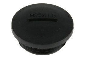Zaślepka, Czarny M25 x 1.5 Gwintowany, Nylon 66, Zaślepianie, 24.7mm 29.7mm RS PRO