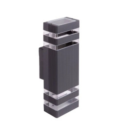 Oprawa elewacyjna OE-1S 2XGU10 110x100x320 ANTRACYT IP54 EC79005