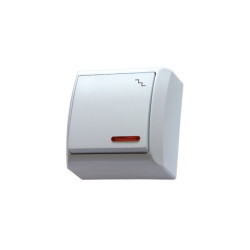 Łącznik schodowy podświetlany n/t IP20 ŁN-3BS/00 biały BIS Ospel