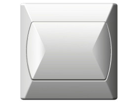 AKCENT Wyłącznik pojedynczy biały ŁP-1A/00 OSPEL