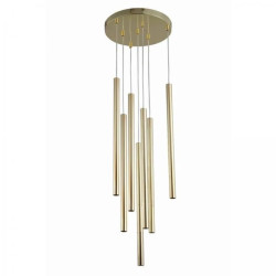 Lampa wisząca Lungo 7 złota 7xG9 Light Prestige