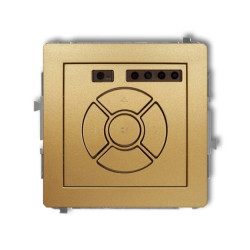 DECO Sterownik roletowy elektroniczny (sterowanie lokalne i pilotem, sterowanie strefą i podstrefą) złoty 29DSR-4