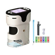 Ręczny przenośny mikroskop cyfrowy z statywem 1000X powiększenia HD mikroskop cyfrowy z kartą pamięci 32G dla dzieci zabawka edu