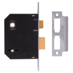 UNION J2294-CH-2.50 2294 Mortice Bathroom Lock Chrome Finish 63mm 2.5in Box