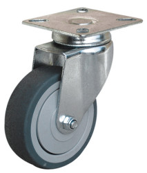 Koło samonastawne średnica kabla 100mm Płyta Guitel Hervieu 70kg wysokość całkowita 100mm