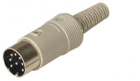 MAS 80 SN wtyk kablowy 8 stykowy, szary układ styków wg DIN 45 326, Hirschmann, 931518517, MAS80SN, WYPRZEDAŻ
