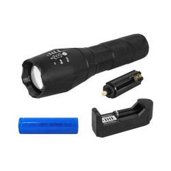 Latarka ręczna LTC LL44 8W T6 Zoom. akum.+ ładow. 230V