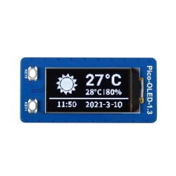 Waveshare 1.3inch OLED Display Module for Raspberry Pi Pico, 64×128, SPI/I2C