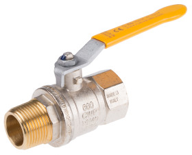 Zawór kulowy korpus mosiężny BSPP 40bar 1cal 580psi RS PRO