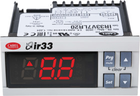 Regulator temperatury PID panelowy Carel Uz: 12 → 24 V AC wyjście Przekaźnik 1-wyjściowy-wyjściowy 76.2 x 34.2mm