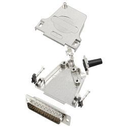 Encitech 6355-8064-03 D-Sub Pin Strip Set 45&#xB0; 44 Pins Solder Bucket