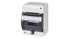 Obudowa Bezpiecznikowa 5 Modułowa Z Zerem I Klapką Biały Ob-5Zzk