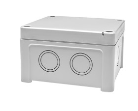 Obudowa ogólnego użytku Poliwęglan szerokość zew. 110 mm długość zew. 110 mm wys. zew. 65 mm RS PRO IP65 Szary