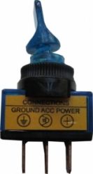 Przełącznik podświetlany lizak niebieski (15K80)