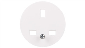 Celiane Plakietka Gniazda 2P+Z Pojedynczego Angielskiego Biała 068133