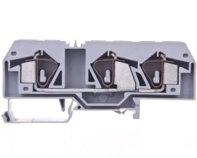 Złączka szynowa 3-przewodowa 16mm2 szara 283-671