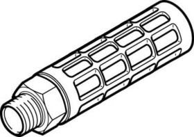 Tłumik hałasu , G 1 męskie Gwintowany PE Festo